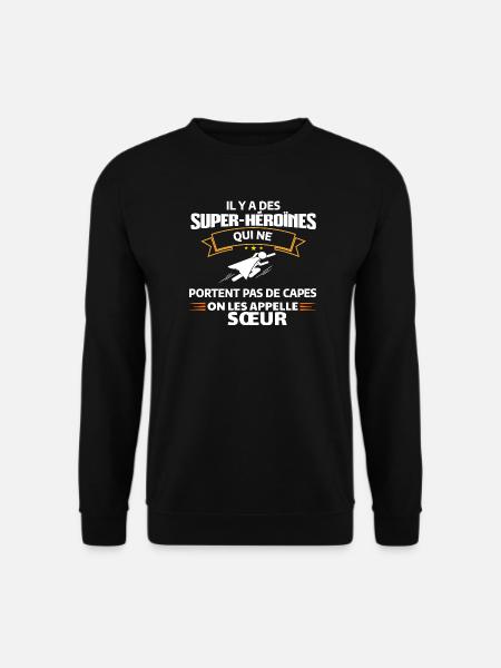 Héroïnes non capes illustrées - Sweat-shirt Unisexe - noir