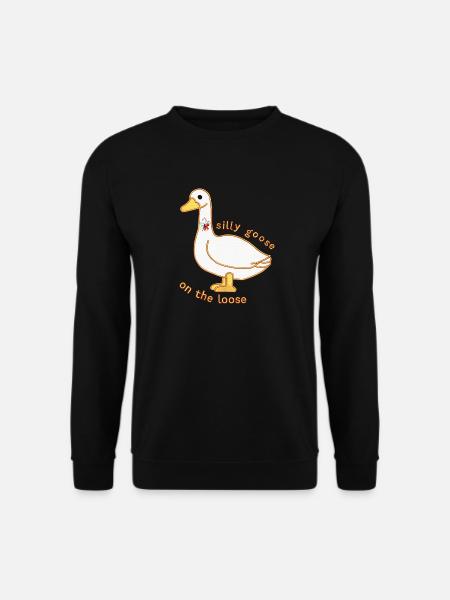 silly goose on the loose - Unisex Sweatshirt - black
