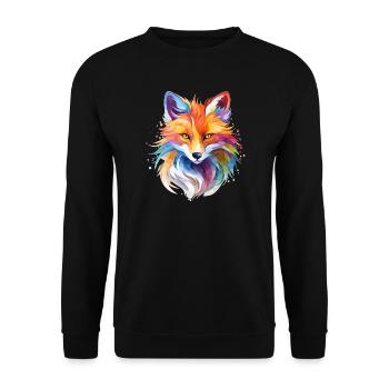 Fuchs Design - Unisex Pullover - Schwarz - Vorne - Alina (178cm) & Michal (187cm)