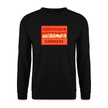 Copenhagen - Denmark - Unisex Sweatshirt - black - Front - Alina (178cm) & Michal (187cm)