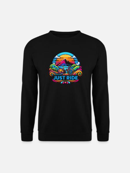 Just Ride Bicycle - Unisex Sweatshirt - black