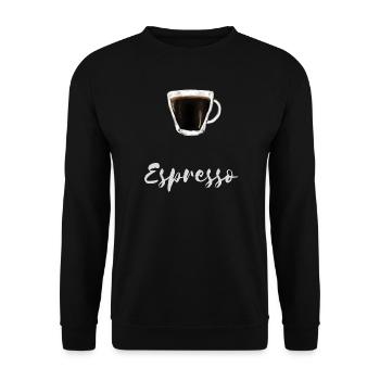 Chemise Barista Café Espresso Lover - Sweat-shirt Unisexe - noir - Devant - Alina (178cm) & Michal (187cm)