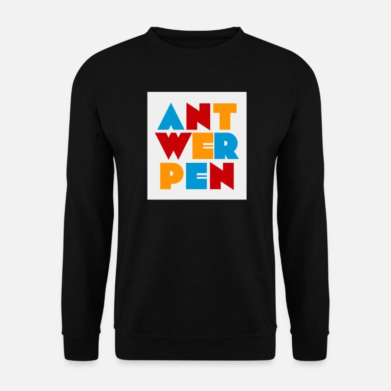 Antwerp, Belgium - Unisex Sweatshirt - black