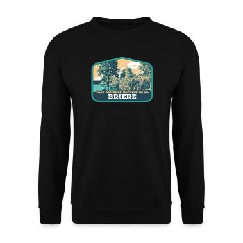 Écusson Paysage Brière : Nature Authentique - Sweat-shirt Unisexe - noir - Devant - Alina (178cm) & Michal (187cm)