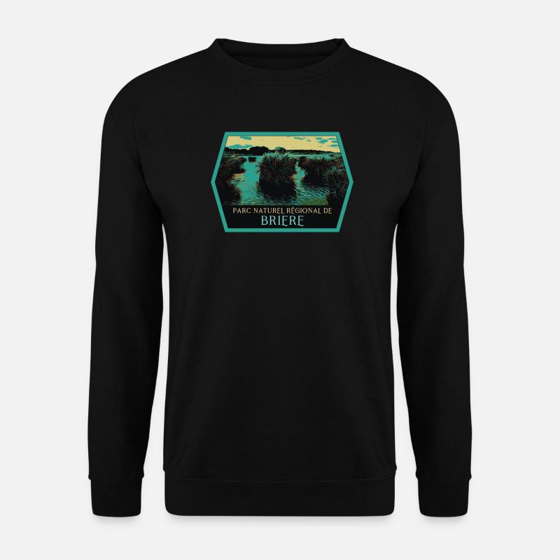 Marais Parc naturel de Brière: Authentische Natur - Unisex Pullover - Schwarz