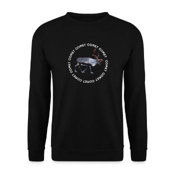 COMÈTE - Sweat-shirt Unisexe - noir - Devant - Alina (178cm) & Michal (187cm)