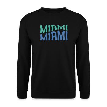 Miami - Unisex Pullover - Schwarz - Vorne - Alina (178cm) & Michal (187cm)