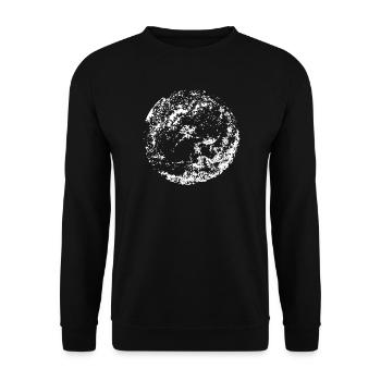Circle | Art | Moon | True Moon Love - Unisex Sweatshirt - black - Front - Alina (178cm) & Michal (187cm)