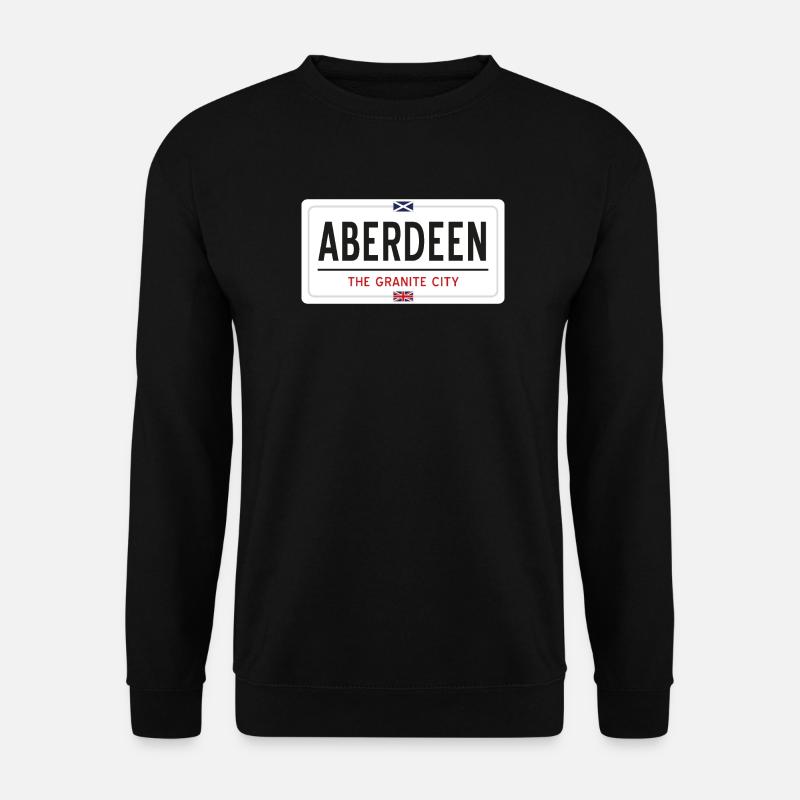 Ortsschild von Aberdeen - Unisex Pullover - Schwarz