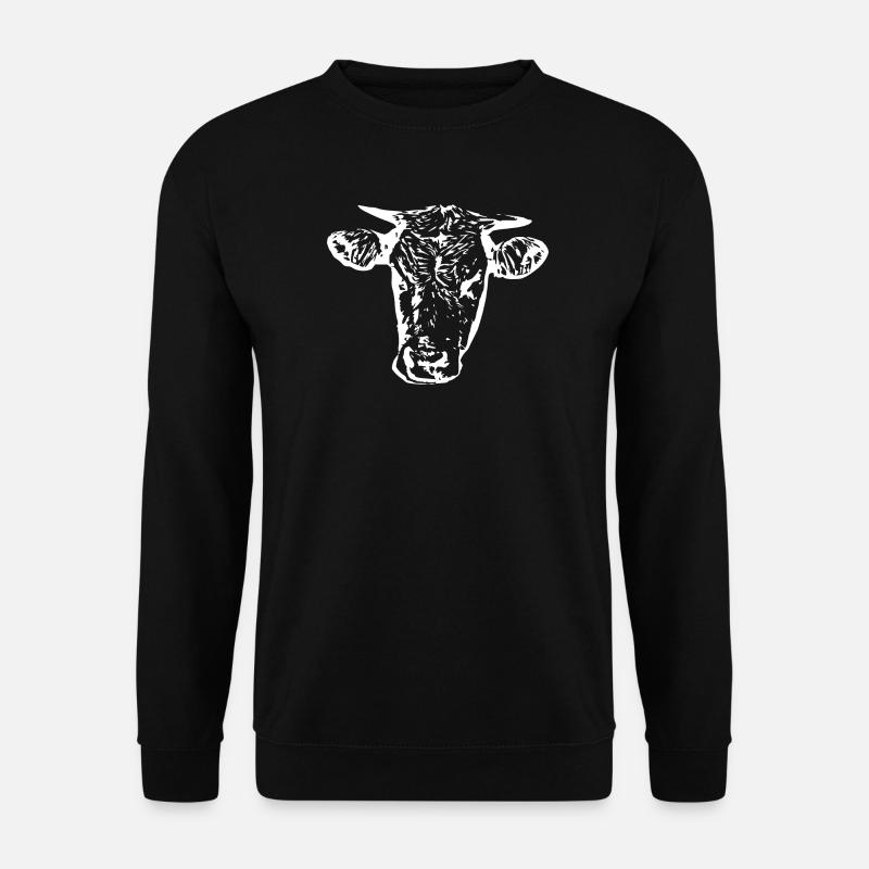 Kuh - Unisex Pullover - Schwarz