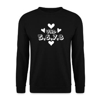Tanzen Rhythmus Tanz Tänzer Tänzerin - Unisex Pullover - Schwarz - Vorne - Alina (178cm) & Michal (187cm)