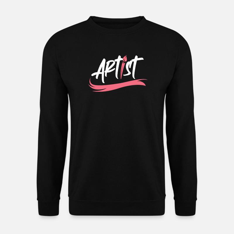 artist pinsel logo icon Künstler Illustration - Unisex Pullover - Schwarz