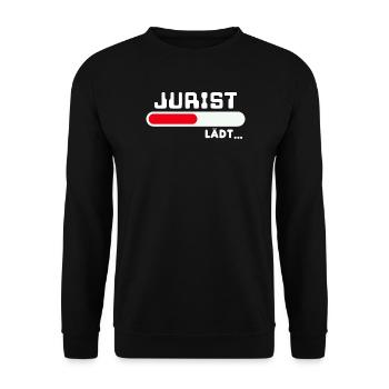 Karriere Jurist Statement Beruf Arbeiter Erfolg - Unisex Pullover - Schwarz - Vorne - Alina (178cm) & Michal (187cm)