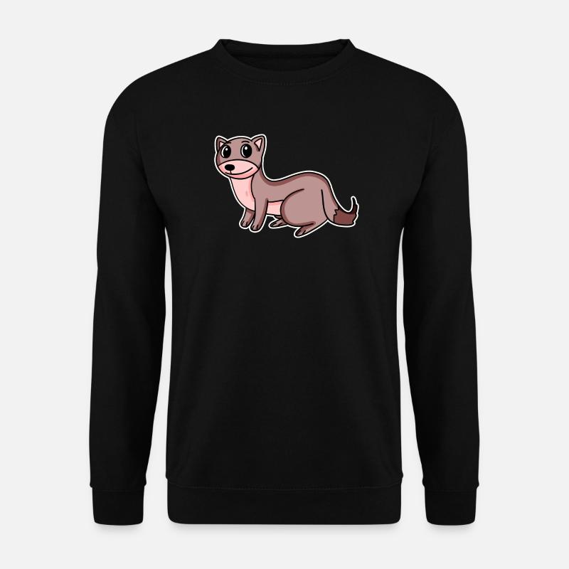 Wiesel Motiv - Unisex Pullover - Schwarz