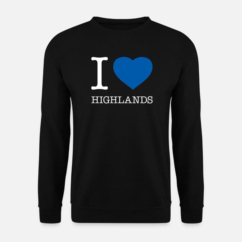 I LOVE HIGHLANDS - Unisex Pullover - Schwarz
