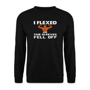 Muscular Armor by Flexing Humor - Unisex Sweatshirt - black - Front - Alina (178cm) & Michal (187cm)