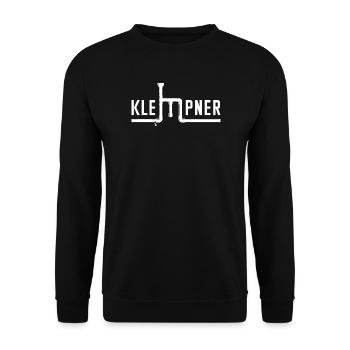 Klempner Job Arbeit Karriere Geld Verdienen Beruf - Unisex Pullover - Schwarz - Vorne - Alina (178cm) & Michal (187cm)