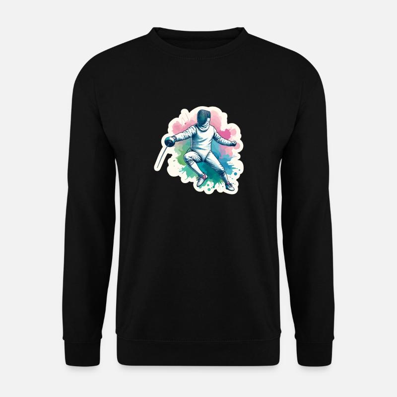 Farbige Fechtkunst - Unisex Pullover - Schwarz