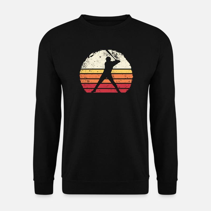 Baseball Sunset Silhouette - Unisex Sweatshirt - black