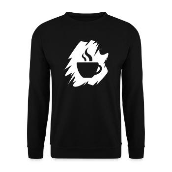 Illustration de café pinceau à café icône logo café - Sweat-shirt Unisexe - noir - Devant - Alina (178cm) & Michal (187cm)