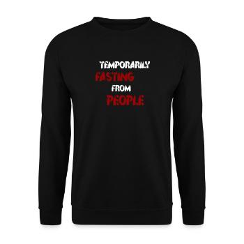 Fasting people - Unisex Sweatshirt - black - Front - Alina (178cm) & Michal (187cm)