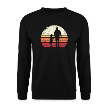 Sunset Walk Silhouette - Unisex Sweatshirt - black - Front - Alina (178cm) & Michal (187cm)