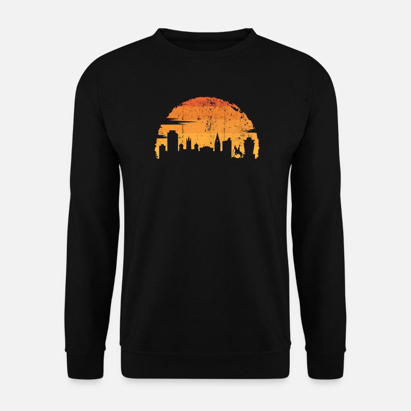 Sunset Skyline Rider - Unisex Sweatshirt - black
