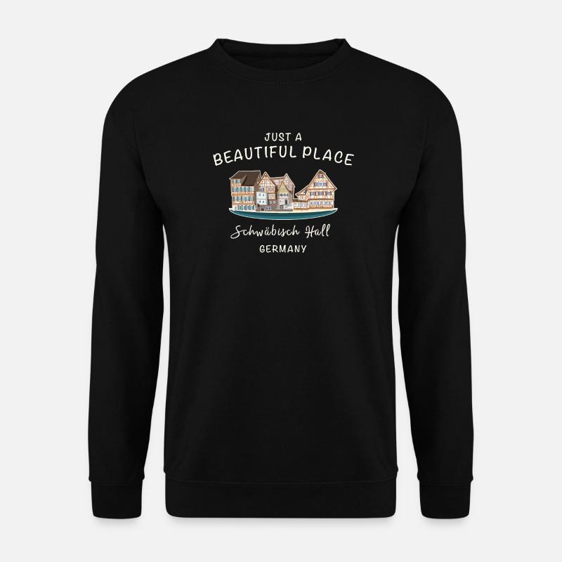 Schwäbisch Hall, Southern Germany, Drawing - Unisex Sweatshirt - black