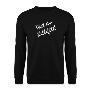 Wat ein killefitt Ruhrdeutsch - Unisex Pullover - Schwarz - Vorne - Alina (178cm) & Michal (187cm)