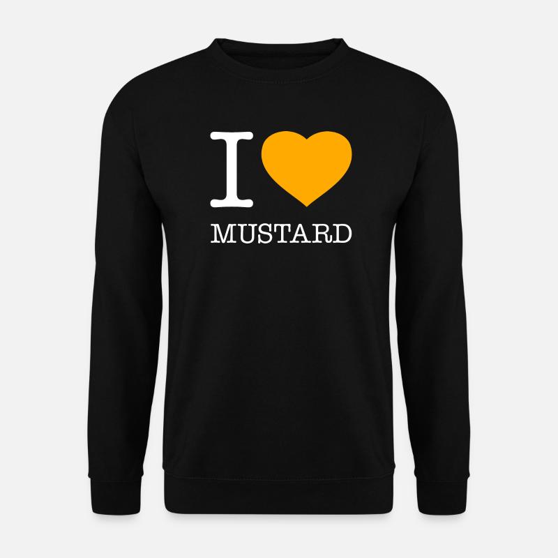 I LOVE MUSTARD Senf - Unisex Sweatshirt - black