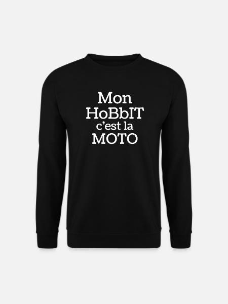 moto, motard, chopper - Sweat-shirt Unisexe - noir