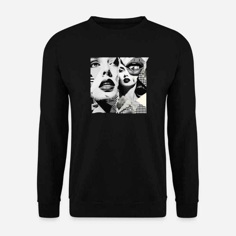 Bildfragmente Design - Unisex Pullover - Schwarz