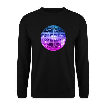 Premium Trendy Disco Ball - Unisex Sweatshirt - black - Front - Alina (178cm) & Michal (187cm)