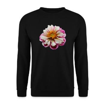 Flower Pink Pink Flower Flowers Pink Pink Flowers - Unisex Sweatshirt - black - Front - Alina (178cm) & Michal (187cm)