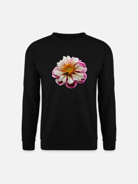 Blume rosa pinke Blume Blumen pink rosa Blumen - Unisex Pullover - Schwarz