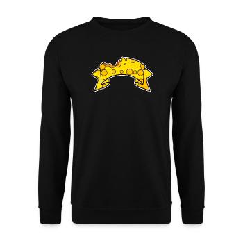 Banner Cheese - Unisex Sweatshirt - black - Front - Alina (178cm) & Michal (187cm)