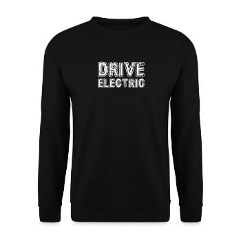 Drive Electric Supercharge - Electric Car Fans - Unisex Sweatshirt - black - Front - Alina (178cm) & Michal (187cm)