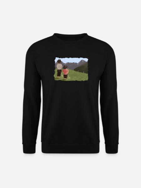 Biesler mit Aussicht - Unisex Pullover - Schwarz