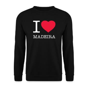 J’AIME MADÈRE - Sweat-shirt Unisexe - noir - Devant - Alina (178cm) & Michal (187cm)