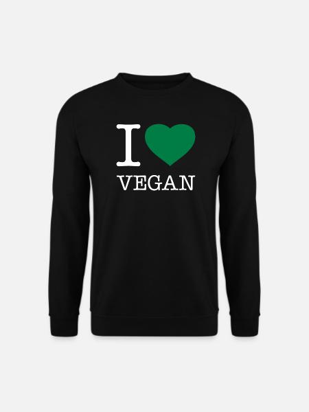 I LOVE VEGAN - Unisex Sweatshirt - black