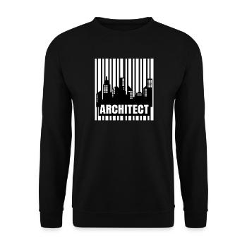 Emploi : Architecte, Travail, Superviseur, Succès, Carrière - Sweat-shirt Unisexe - noir - Devant - Alina (178cm) & Michal (187cm)