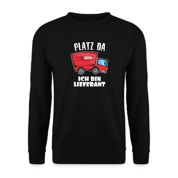 Fournisseur Carrière Déclaration de travail Emploi de bourreau de travail - Sweat-shirt Unisexe - noir - Devant - Alina (178cm) & Michal (187cm)