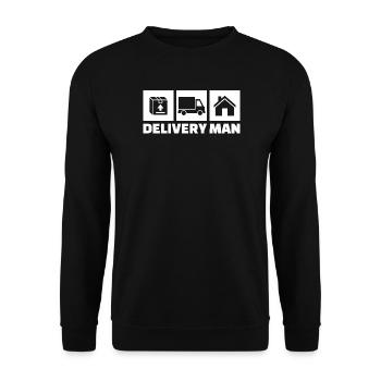 Supplier Saying Job Worker Career Workaholic - Unisex Sweatshirt - black - Front - Alina (178cm) & Michal (187cm)