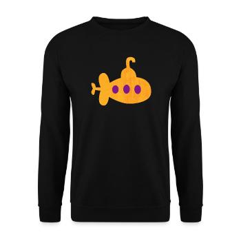 U-Boot Kinder Kinderzimmer unter Wasser Meer Ozean - Unisex Pullover - Schwarz - Vorne - Alina (178cm) & Michal (187cm)