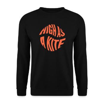 High as a Kite - Unisex Pullover - Schwarz - Vorne - Alina (178cm) & Michal (187cm)