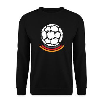 Handball Head Germany Team Symbol Logo EM icon - Unisex Sweatshirt - black - Front - Alina (178cm) & Michal (187cm)