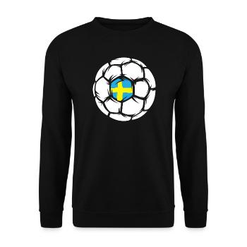 Handballer, Symbole, Handball, Suède, Logo, icône - Sweat-shirt Unisexe - noir - Devant - Alina (178cm) & Michal (187cm)