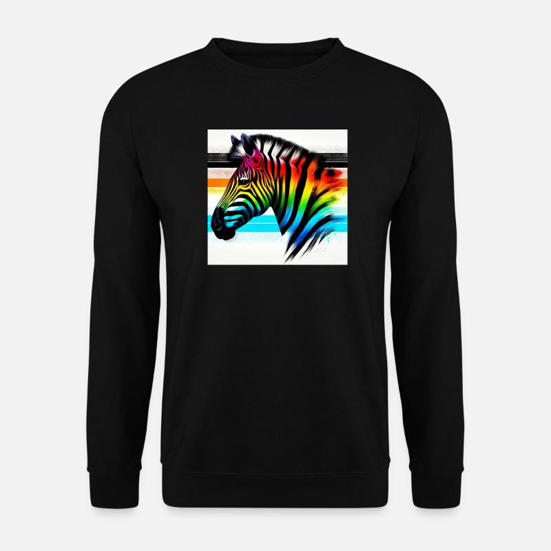 Zebra - Unisex Pullover - Schwarz