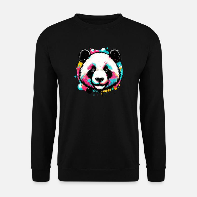 Panda - Unisex Sweatshirt - black