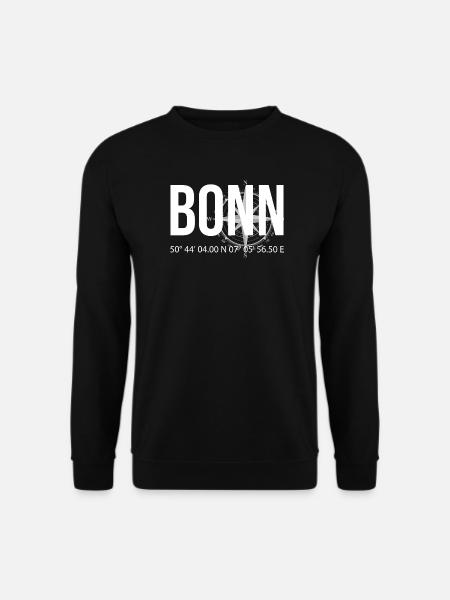 Koordinaten Bonn - Unisex Pullover - Schwarz